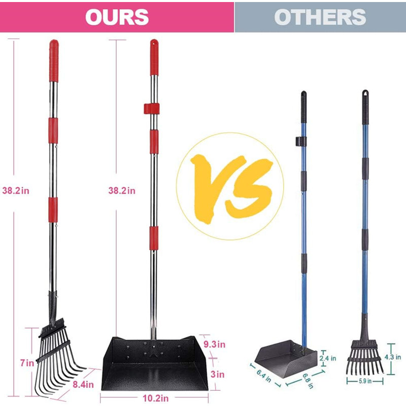 MFYJ Upgraded Dog Pooper Scooper Extra Large Red Wayfair